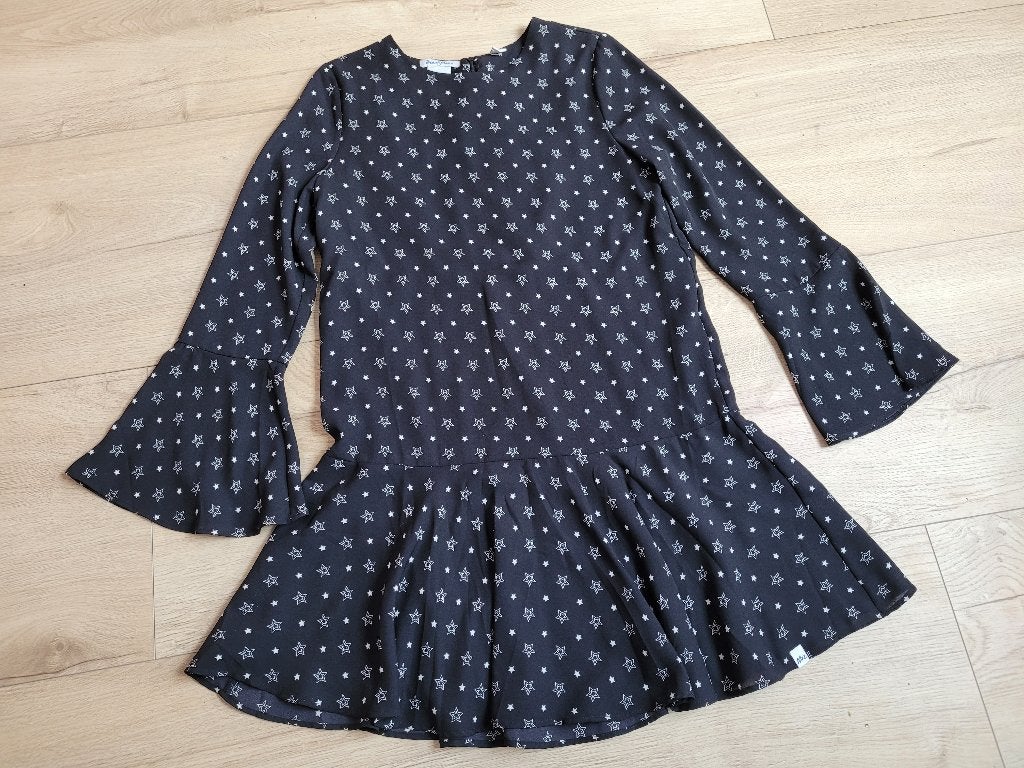 NIK&NIK zwart jurkje met print maat 176 *nieuw* ~ NH2000, Kinderen en Baby's, Kinderkleding | Maat 176, Meisje, Nieuw, Nik&Nik
