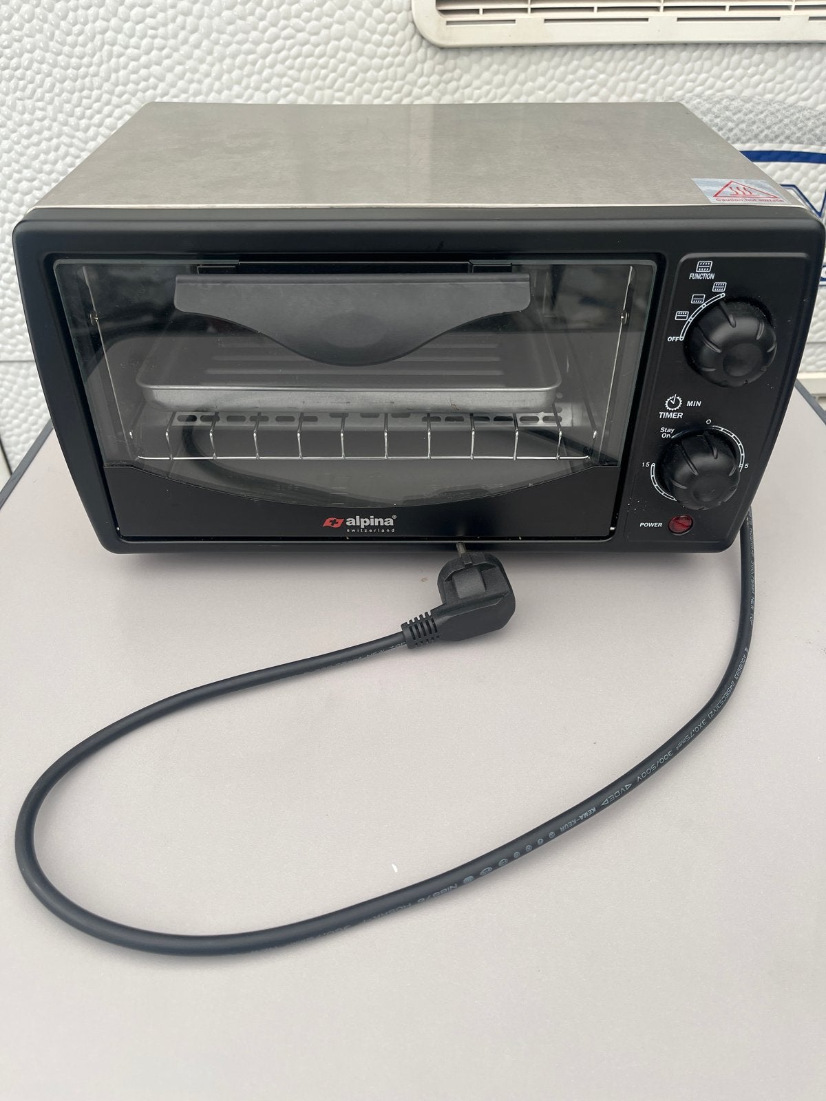 Alpina Mini Oven - Compacte en Handige Elektrische Oven, Caravans en Kamperen, Ophalen of Verzenden, Gebruikt