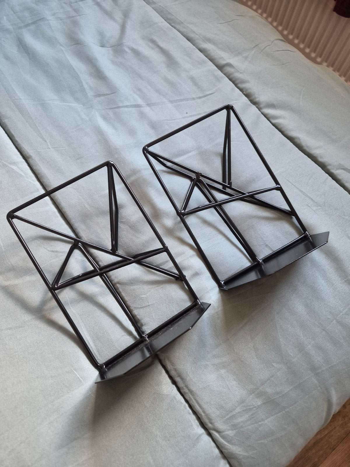 Set van 2 metalen boekensteunen, Ophalen of Verzenden, Nieuw