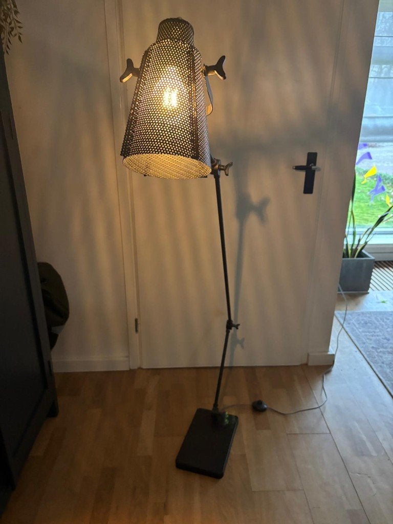 vloerlamp, Huis en Inrichting, Lampen | Vloerlampen, Ophalen, E27 (groot), Zo goed als nieuw, Minder dan 100 cm