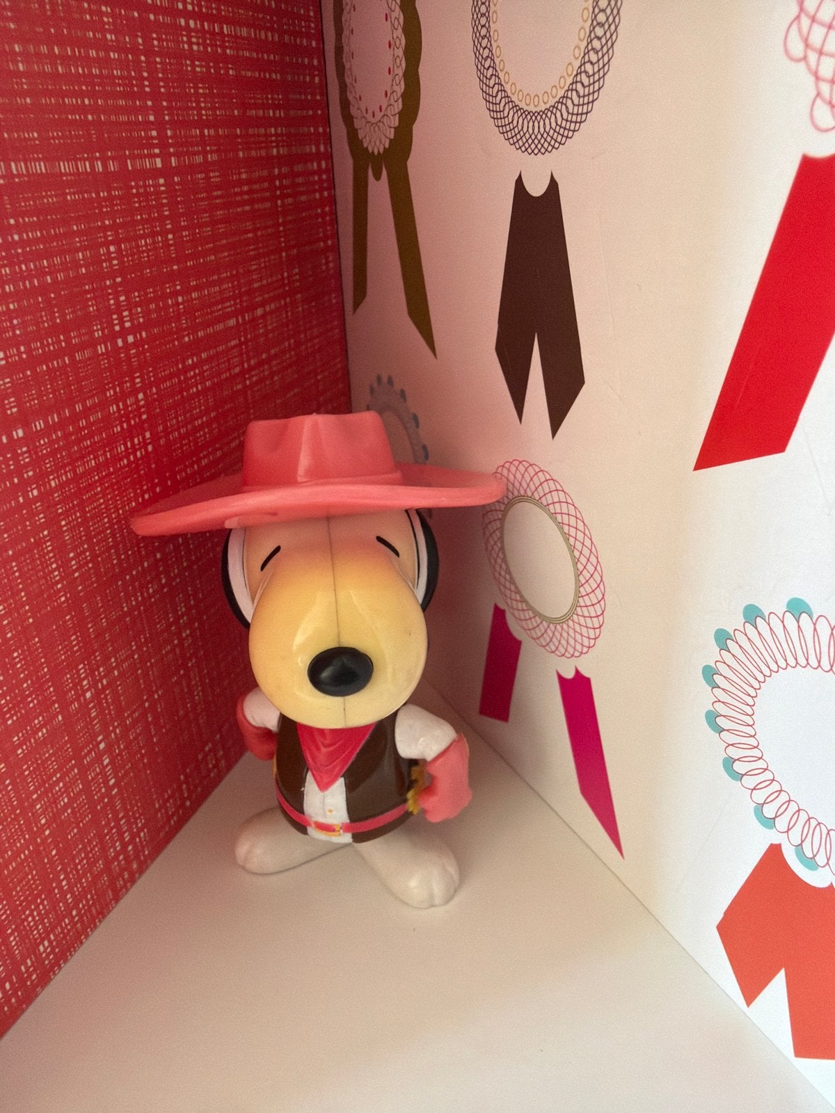 Snoopy McDonald's figuur 1999 - Cowboy met roze hoed, Ophalen of Verzenden, Gebruikt