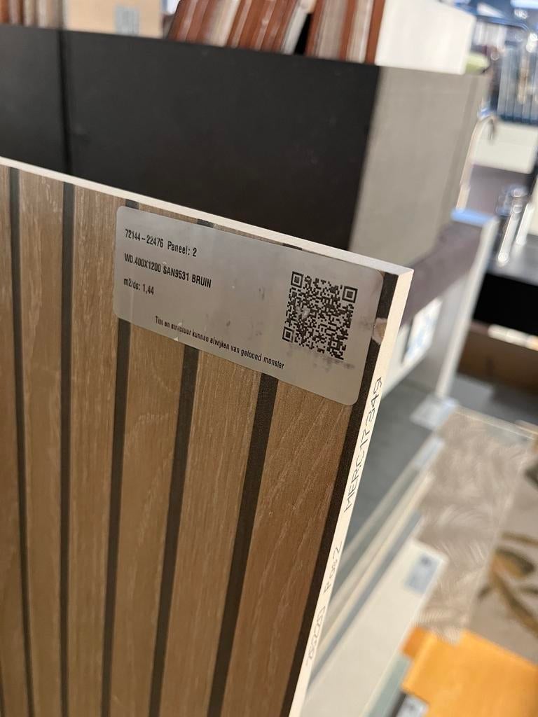 Houtlook latjes tegels 60x120 cm - 3 pakken voor badkamer/wc, Doe-het-zelf en Verbouw, Tegels, Ophalen, 60 cm of meer, 40 tot 60 cm