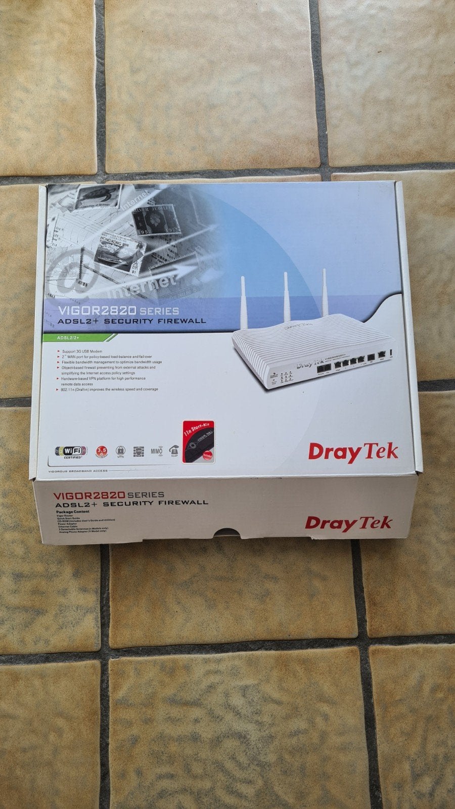 DrayTek Vigor2820 ADSL2+ Security Firewall Router, Computers en Software, Ophalen, Gebruikt, Router met modem, DrayTek