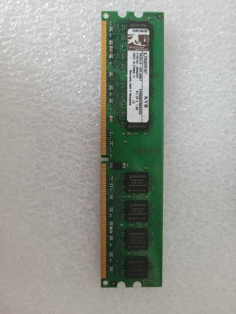 Ddr2 1gb ram geheugen, Computers en Software, RAM geheugen, Ophalen of Verzenden, DDR2, Desktop, Gebruikt
