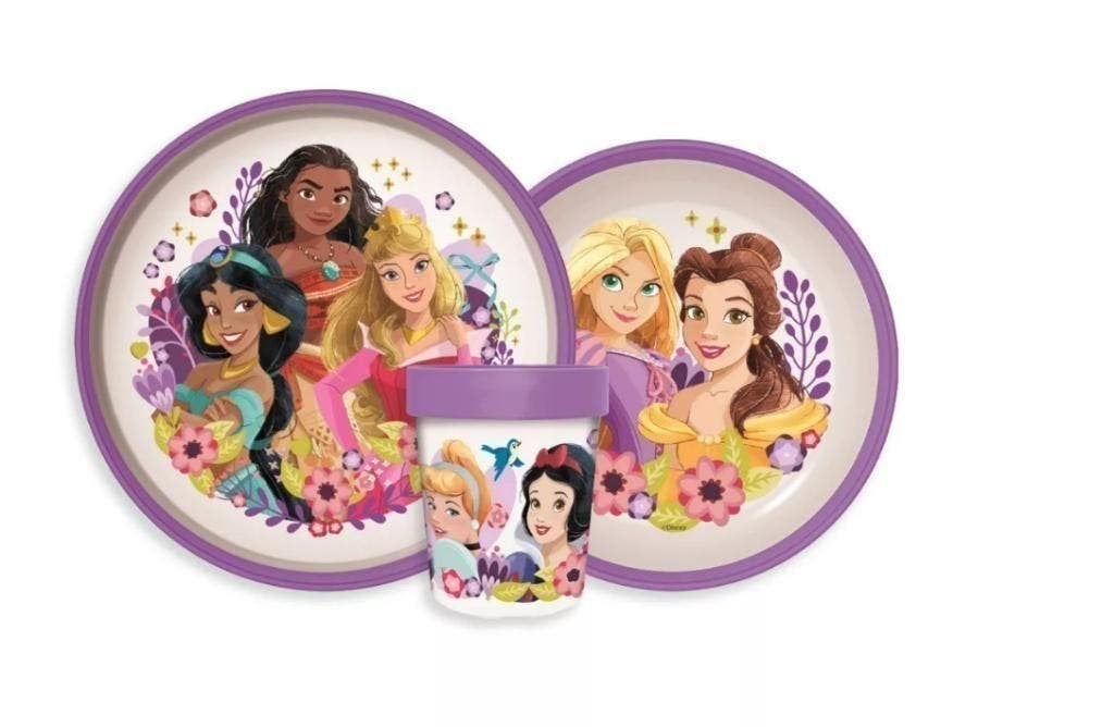 Disney Princess Kinderservies - Magnetron Eetset / Dinerset, Nieuw, Ophalen of Verzenden, Nvt, Nvt