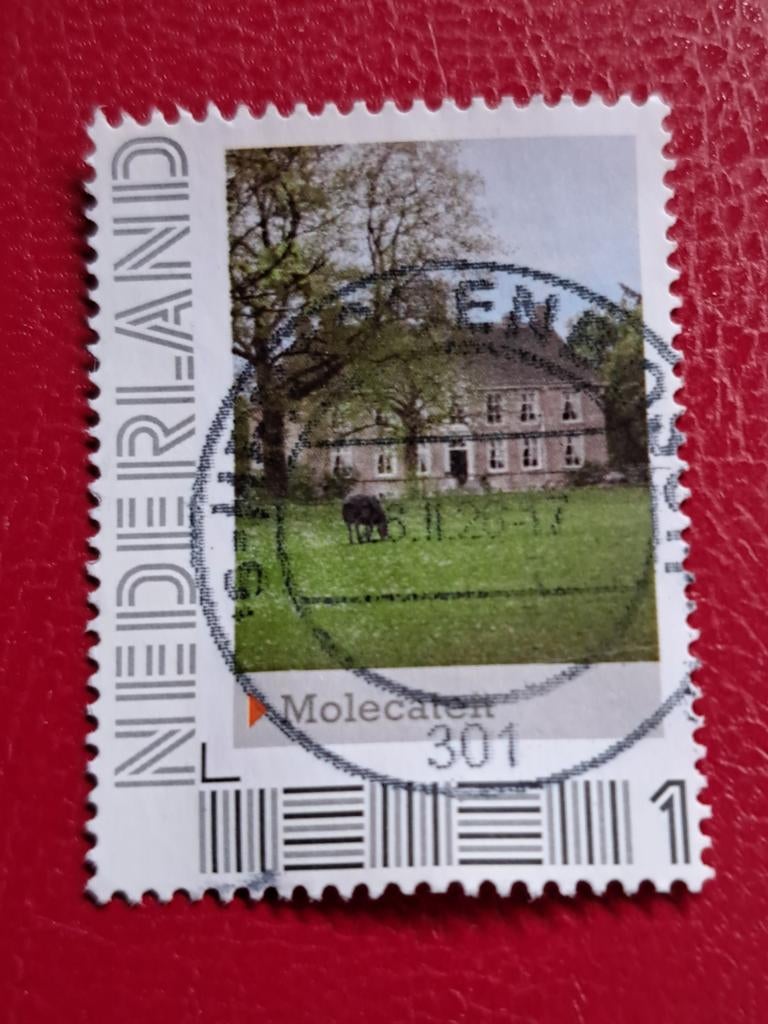 Nederland Postzegel Molecaten  Gestempeld, Ophalen of Verzenden, Na 1940, Gestempeld