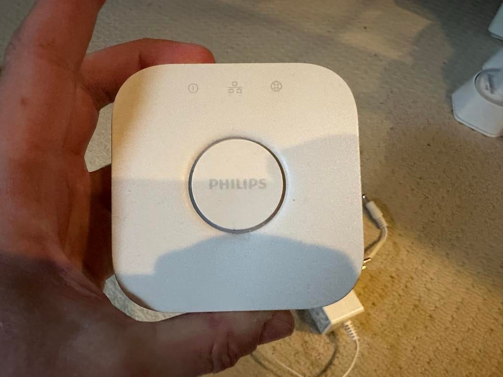 Philips Hue Bridge - Gebruikt, werkt nog goed, Huis en Inrichting, Lampen | Overige, Ophalen of Verzenden, Gebruikt