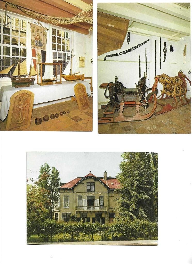 sommelsdijk  3x  huis sjaloom  visserij en arresleeën, Verzenden, 1960 tot 1980, Ongelopen, Zuid-Holland