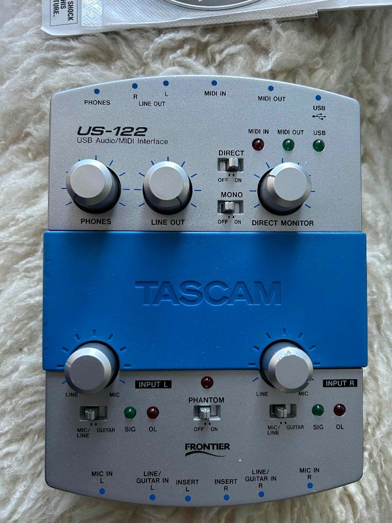 Tascam US-122, Ophalen of Verzenden, Gebruikt, Minder dan 5 kanalen, Microfooningang