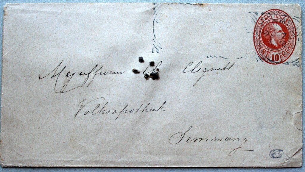 Ned. Indië voorgefrankeerd envelopje, Ophalen of Verzenden, Envelop
