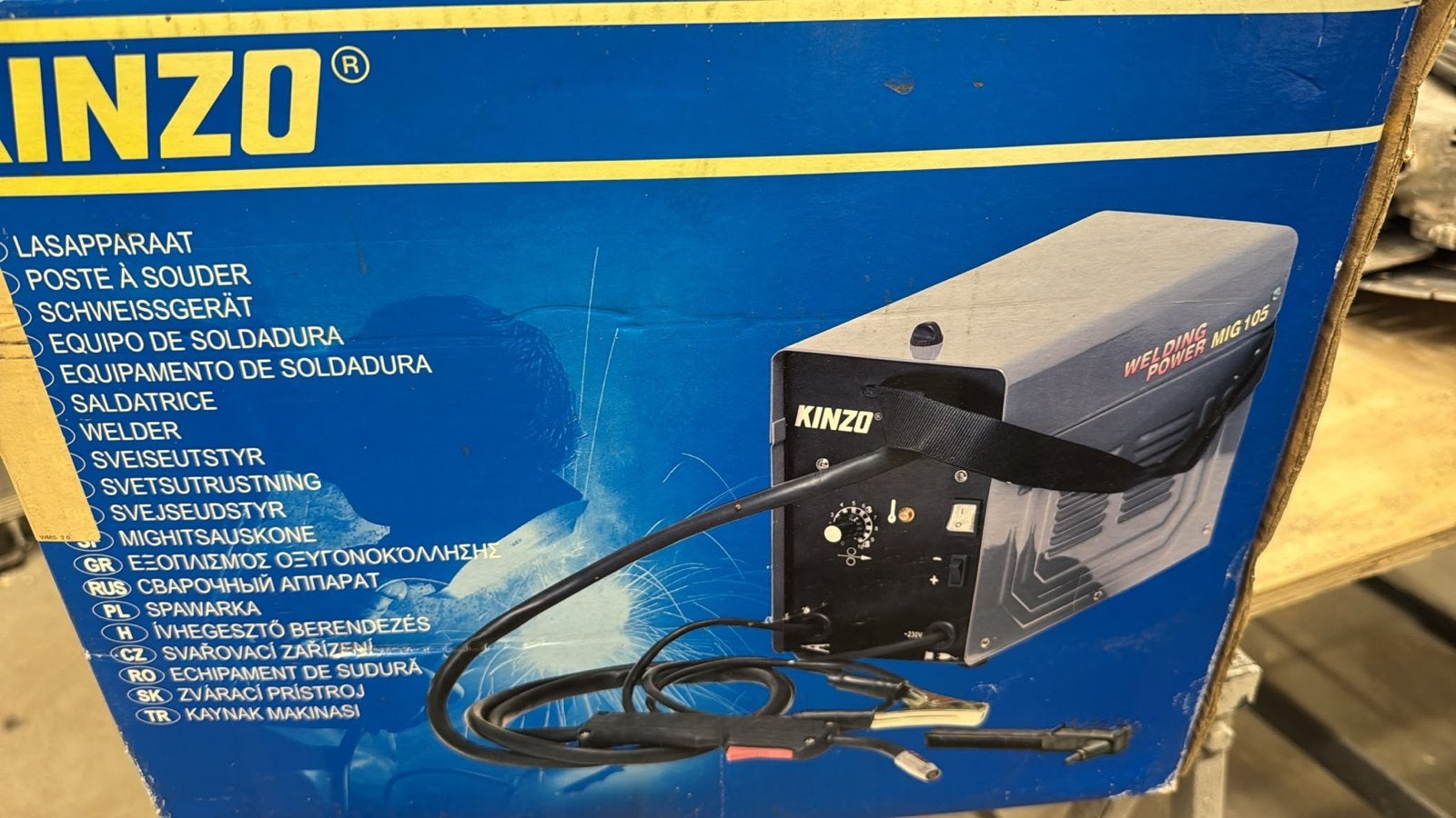 Kinzo MIG 105 Lasapparaat - gebruikt, Doe-het-zelf en Verbouw, Ophalen, Zo goed als nieuw, Minder dan 150 ampère, Overige typen