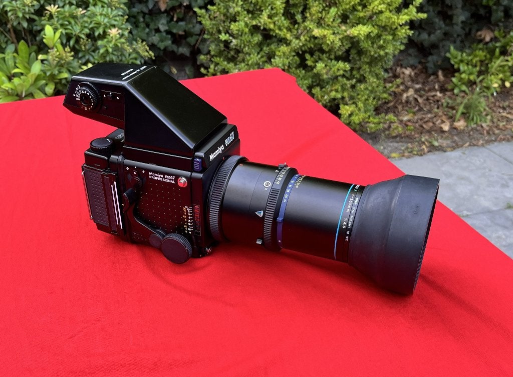 Mamiya RZ67 Prof met Mamiya Sekor Z 250mm 1:4.5, Ophalen, Gebruikt, Spiegelreflex, Overige Merken