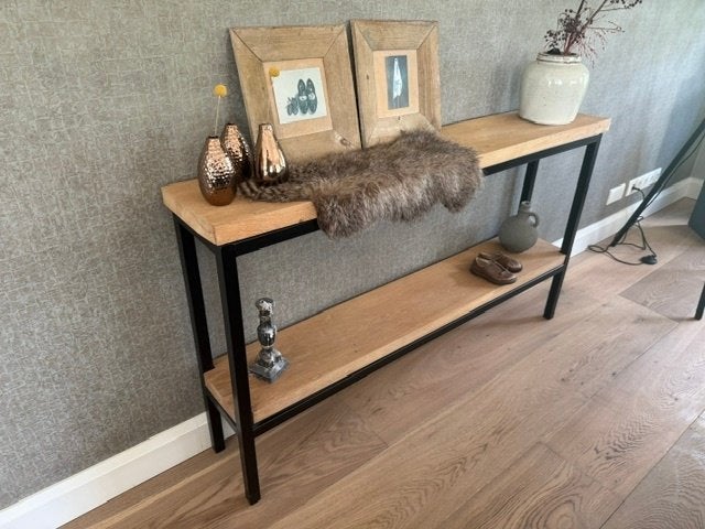 sidetable, Huis en Inrichting, Ophalen, Gebruikt, 100 tot 150 cm, Eikenhout
