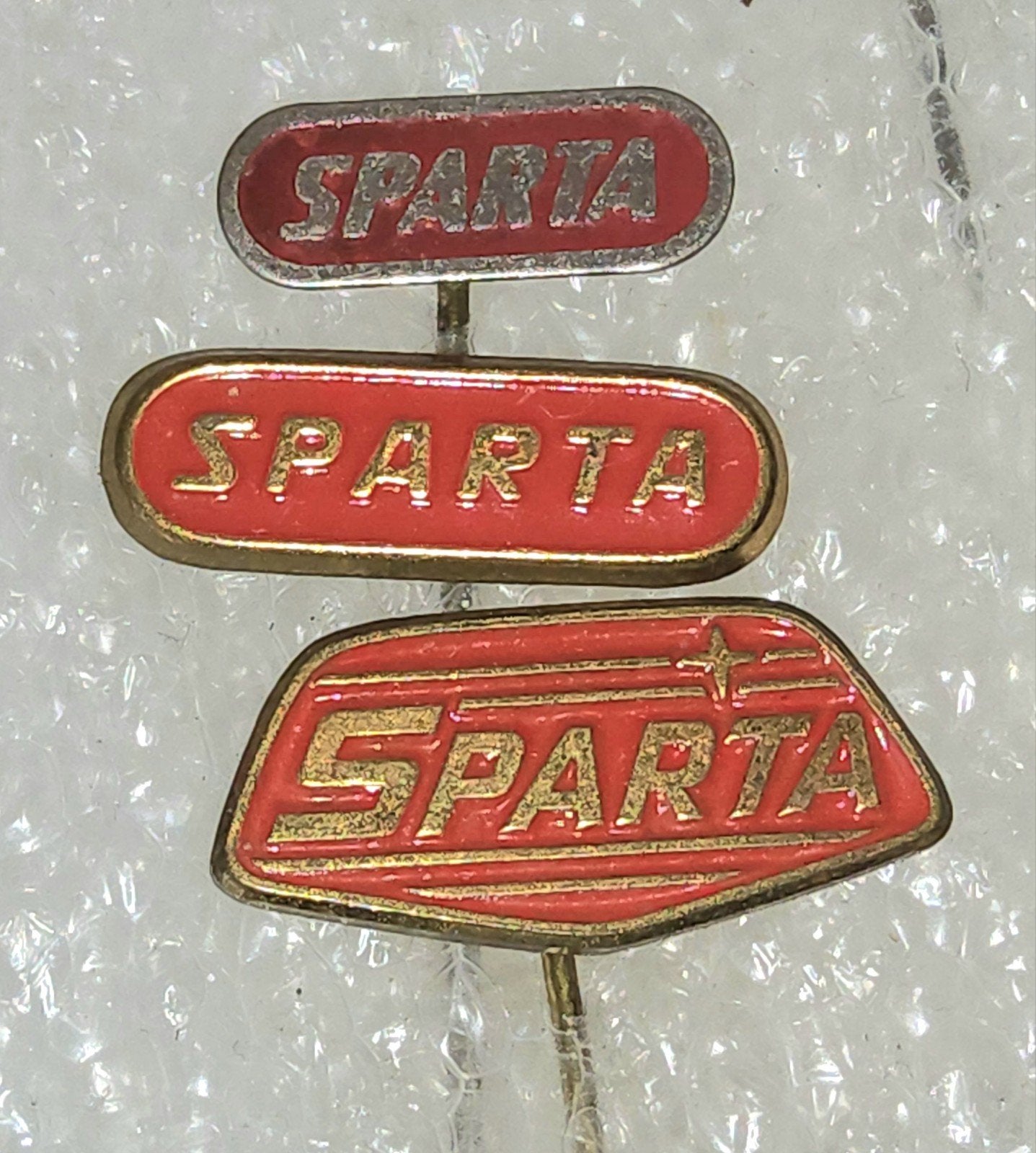3 Vintage Sparta Rijwielen Speldjes - Fiets Merk, Ophalen of Verzenden, Gebruikt, Merk, Speldje of Pin