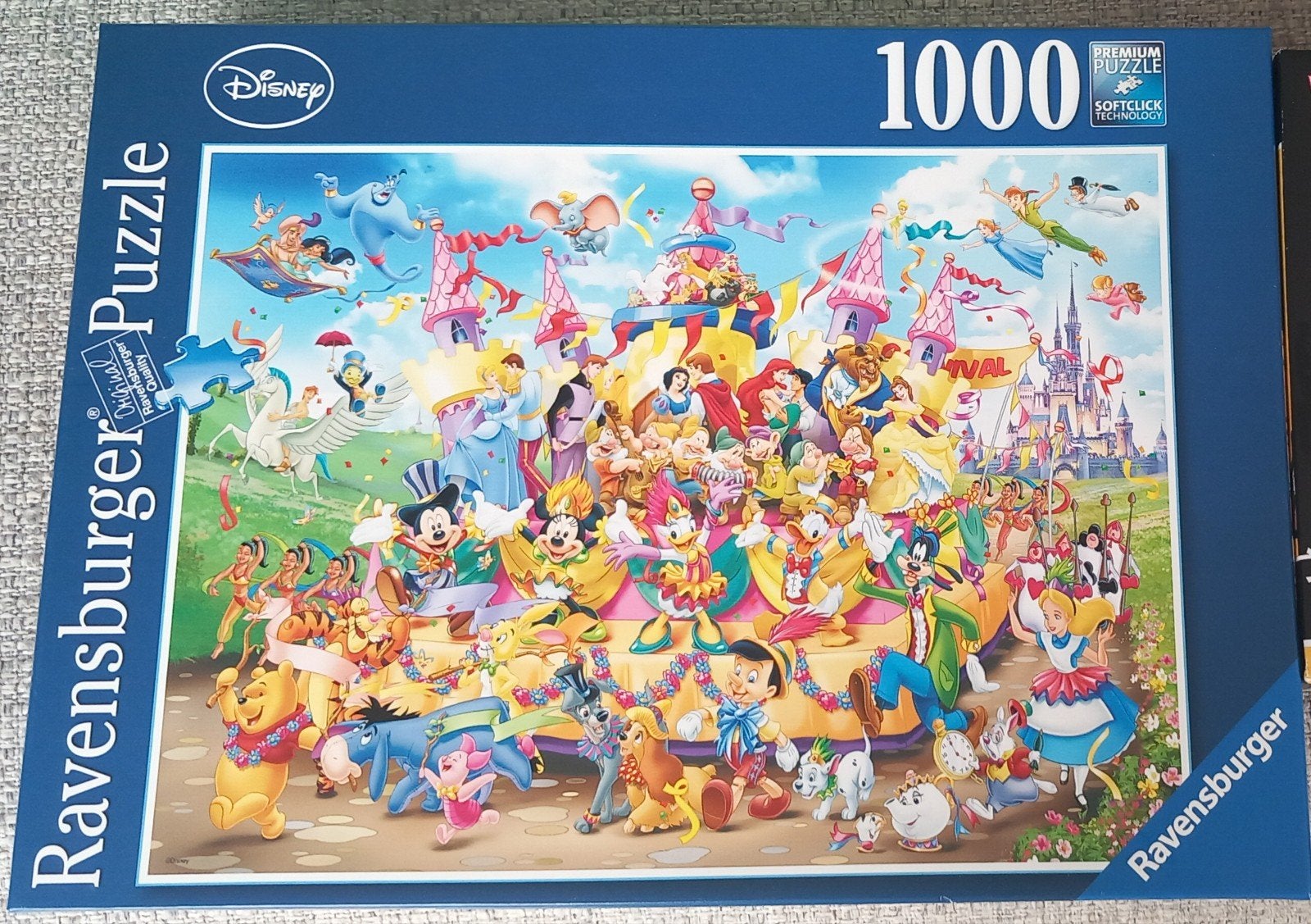 Nette complete Disney puzzel 1000st, Ophalen, 500 t/m 1500 stukjes, Zo goed als nieuw