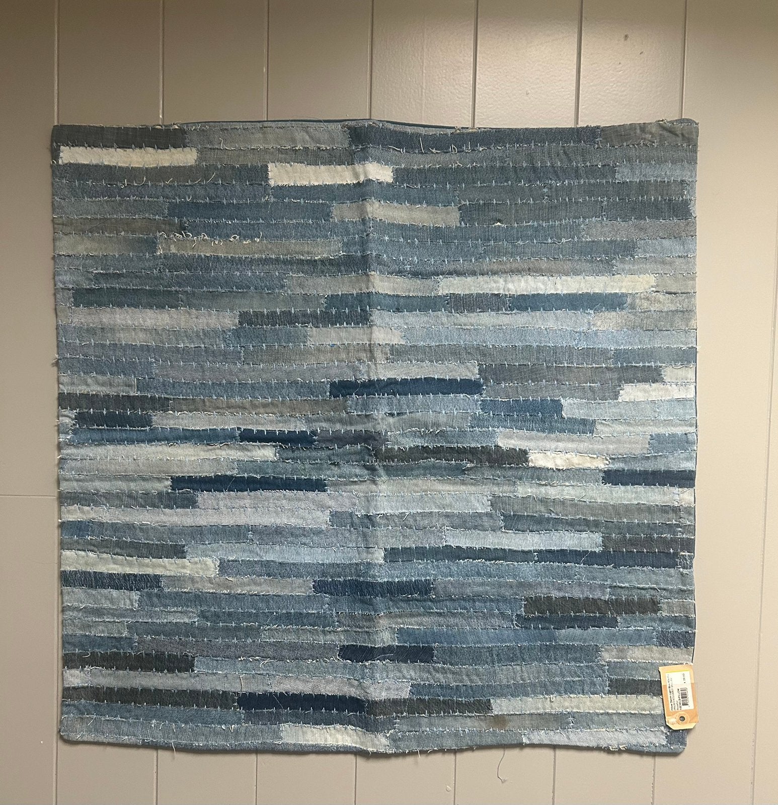 Kussens kussenhoes van jeans, Huis en Inrichting, Ophalen of Verzenden, Gebruikt, Blauw, Vierkant