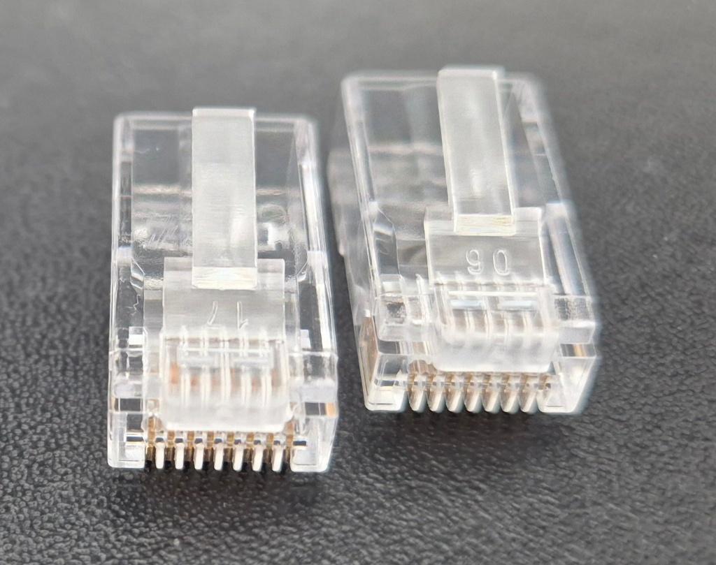 2 stuks: RJ45 CAT6 Pass Through-connector (Nieuw), Verzenden, Nieuw