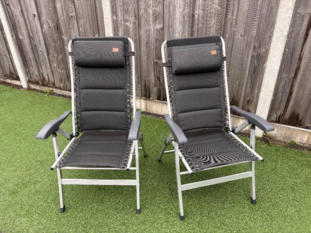 2 Obelink Prestige standenstoelen, Ophalen, Zo goed als nieuw, Campingstoel