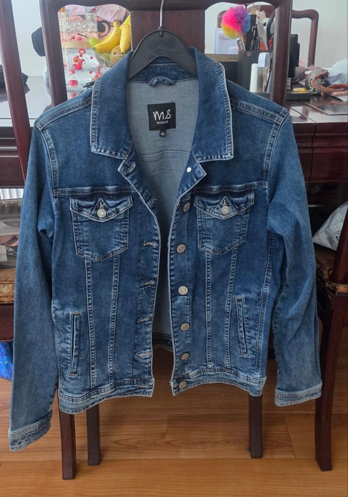 Dames Spijkerjas, Blauw, Maat 46/48 (XL) of groter, Ophalen of Verzenden, Zo goed als nieuw