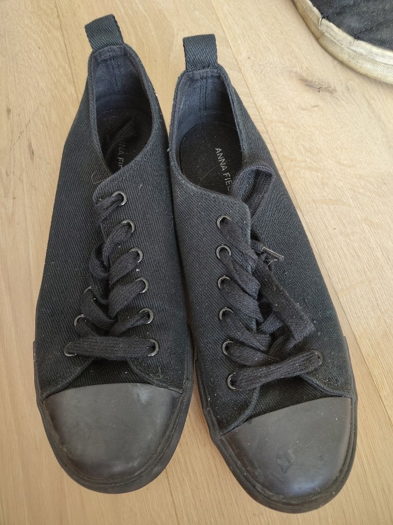 Schoenen zwart Anna field maat 41, Ophalen, Zo goed als nieuw, Zwart, Sneakers of Gympen