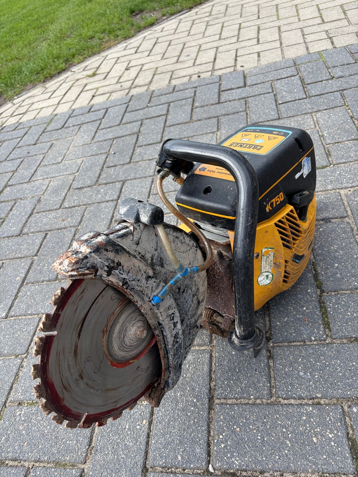 Partner K750 Benzine Bandenzaag - Krachtige Doorslijper, Ophalen, Gebruikt, ., 70 mm of meer
