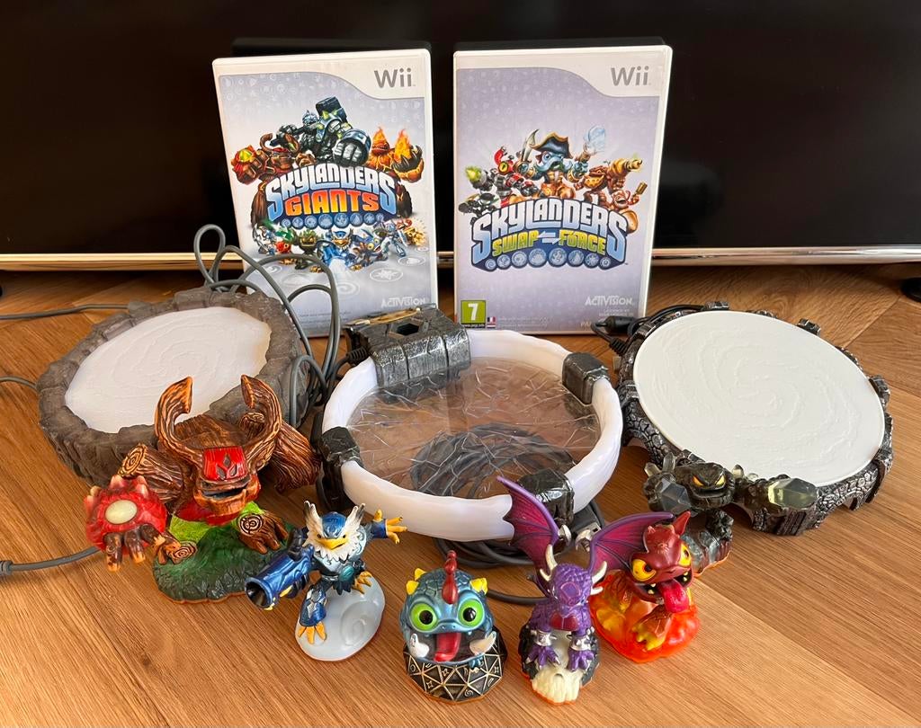 Skylanders Giants & Swap Force (Wii) incl portals en figuren, Avontuur en Actie, 2 spelers, Ophalen of Verzenden, Zo goed als nieuw