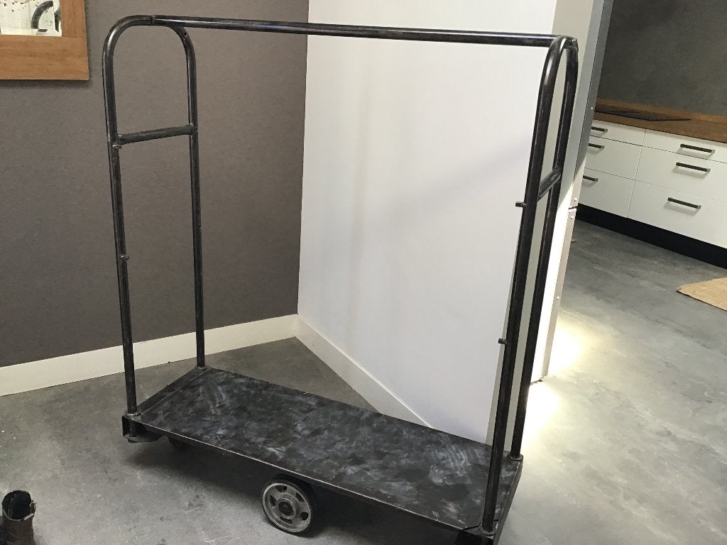 Industriele trolley, Ophalen, Gebruikt