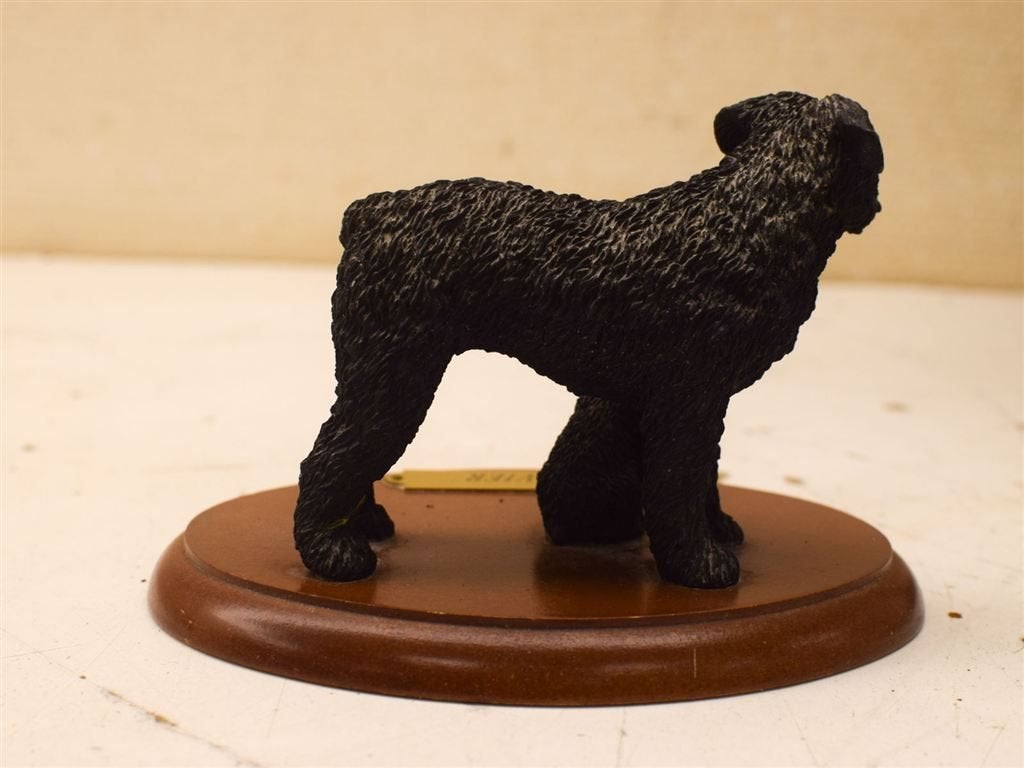 Beeldje van een Bouvier met haar pup 52036, Ophalen of Verzenden, Gebruikt, Mens