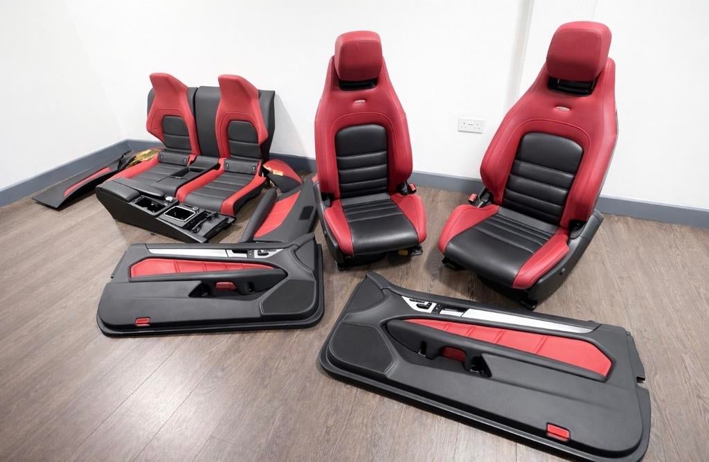Mercedes C63 AMG W204 Coupé Interieur Rood/Zwart Leer, Ophalen of Verzenden, Gebruikt, Mercedes-Benz