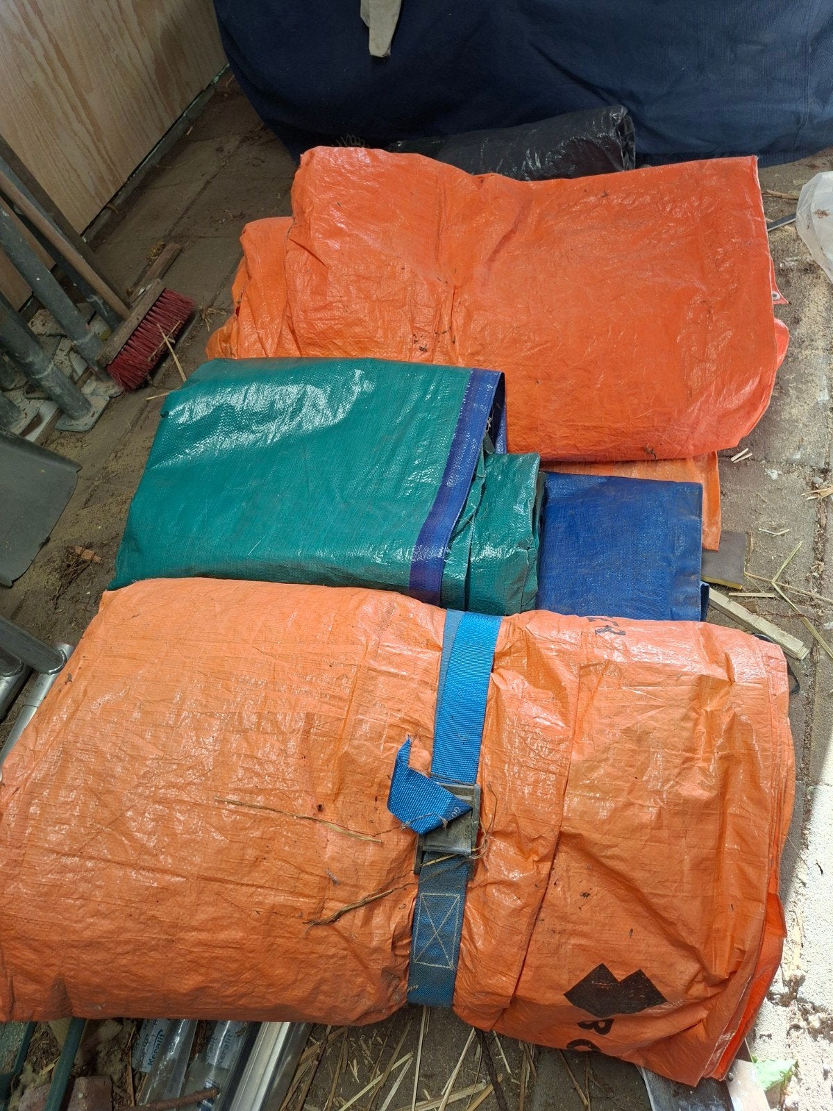 Te koop partijtje dekzijlen div maten, Ophalen, Minder dan 5 m², Zeil