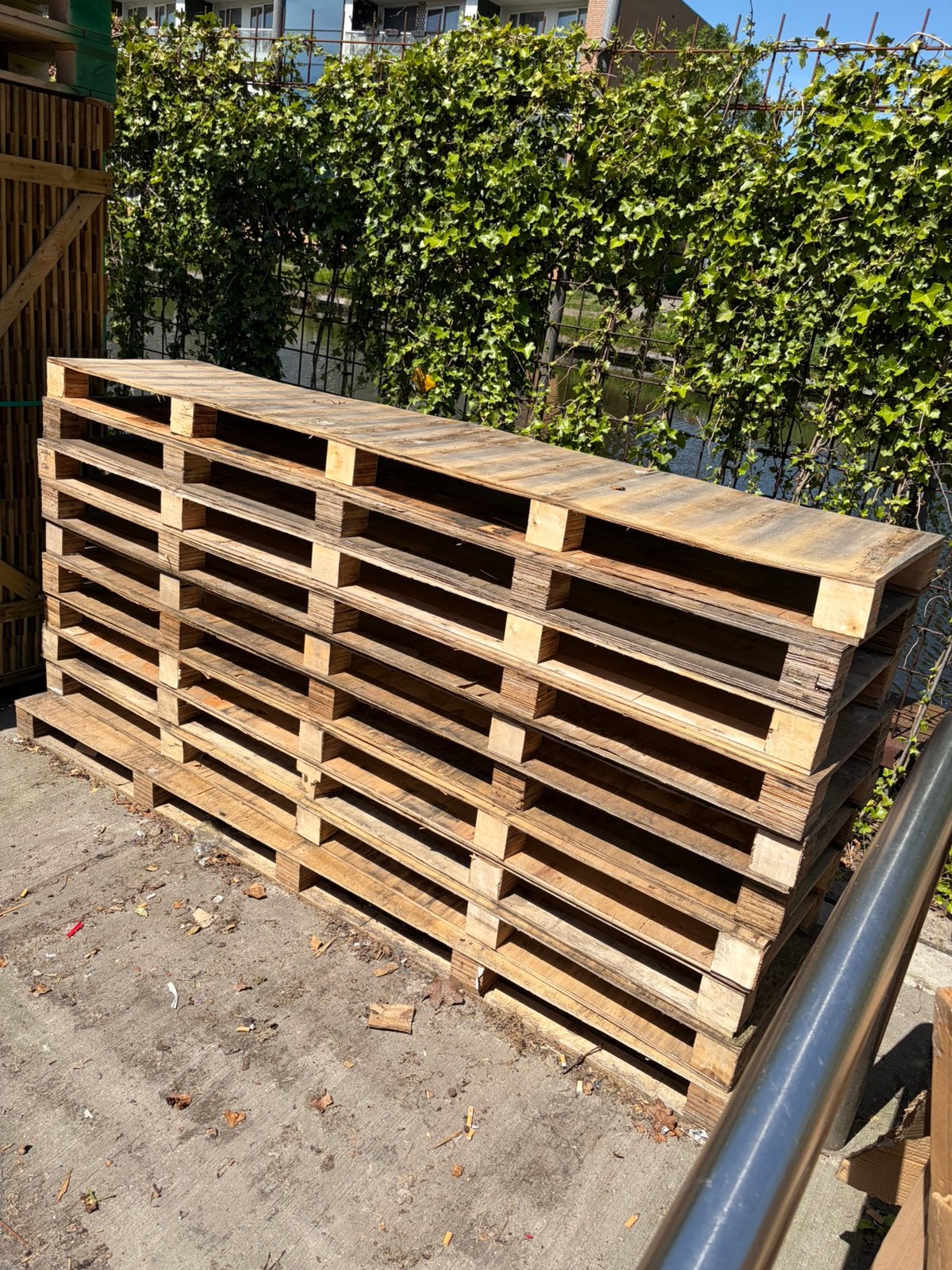 Pallets gratis ophalen afm 244 x 54 11 stuks, Ophalen, Gebruikt, Minder dan 25 mm, 200 tot 250 cm