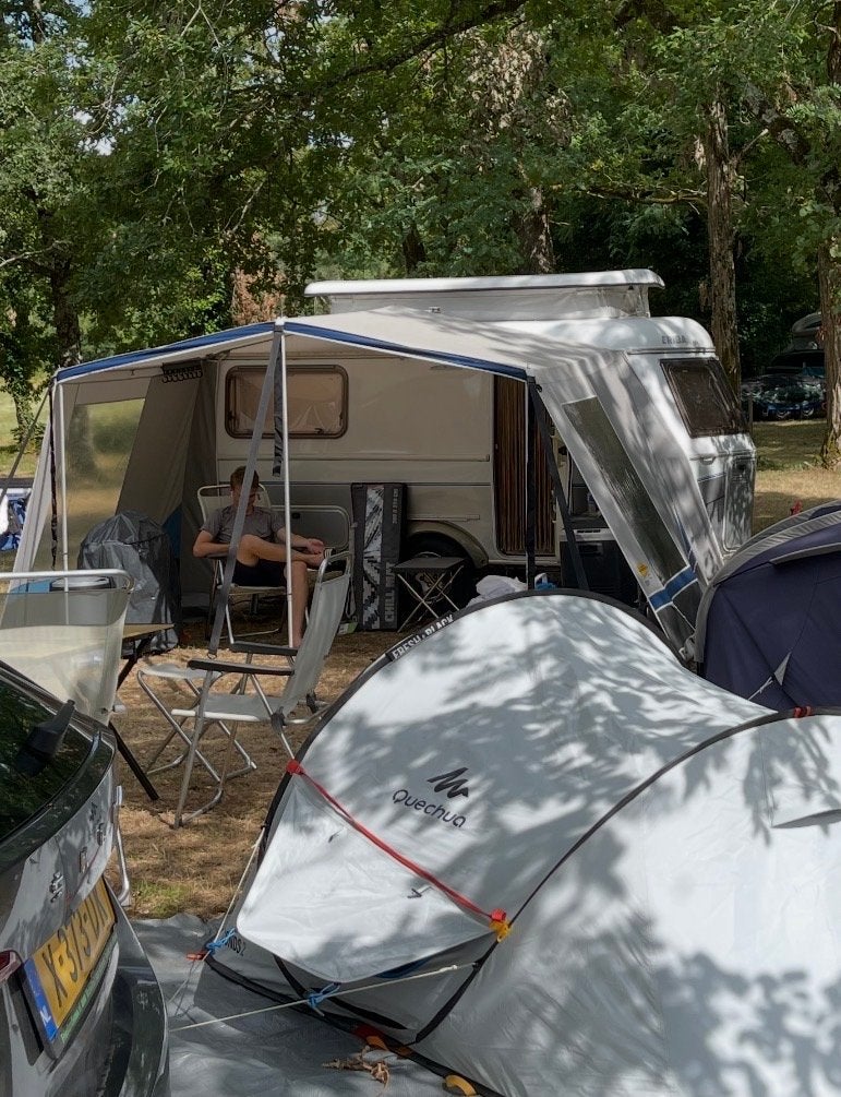 Nette luifel voor Eriba Triton 410 - 2 meter breed, Caravans en Kamperen, Ophalen, Gebruikt