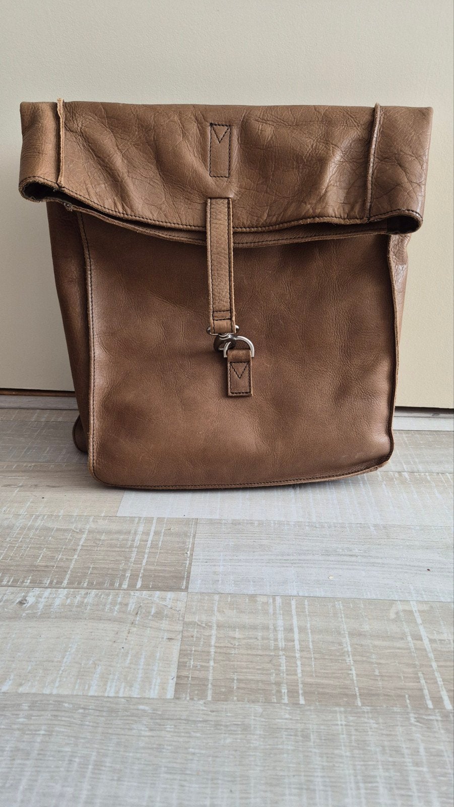 Cowboysbag Backpack Doral 15 inch, bruin leer, 25 tot 40 cm, Ophalen of Verzenden, Zo goed als nieuw, Waterdicht