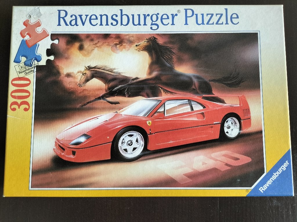 Puzzel Paardenkracht / Ferrari ( 300 stukjes ), Hobby en Vrije tijd, Ophalen of Verzenden, Minder dan 500 stukjes, Zo goed als nieuw