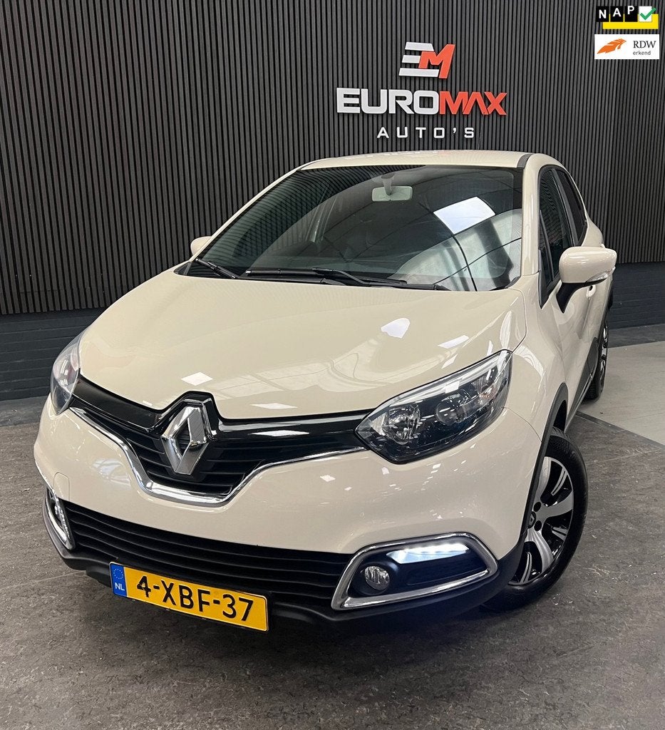 Renault Captur 0.9 TCe Expression 2e Eigenaar - NAP - Navi -, Voorwielaandrijving, Stof, Gebruikt, Zwart