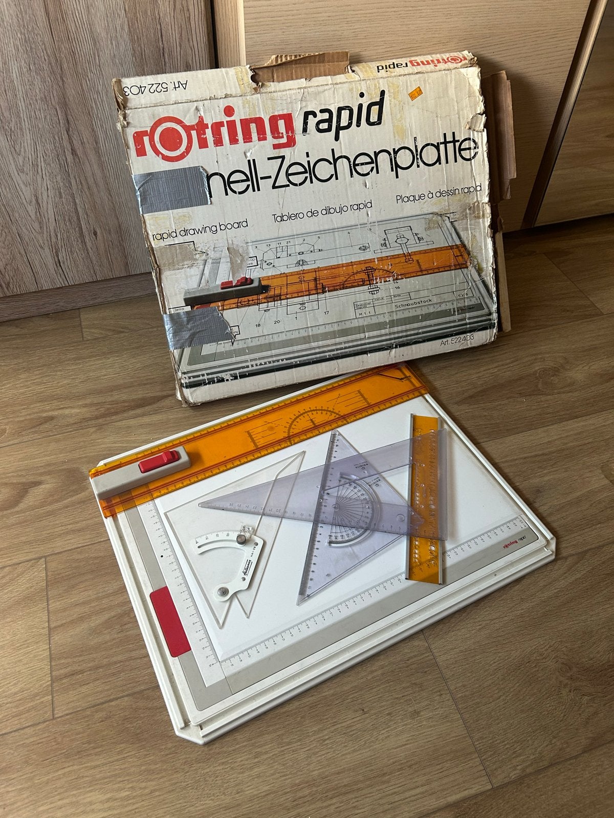 Rotring Rapid Tekenplank met accessoires, Ophalen of Verzenden, Gebruikt, Minder dan 130 cm