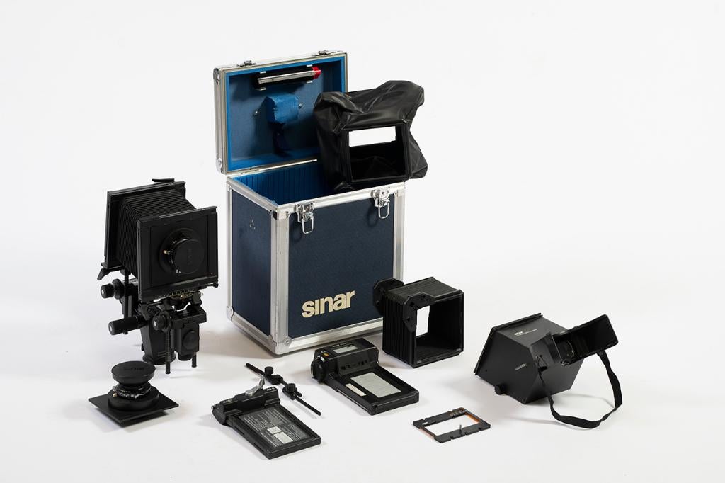 Sinar technische camera, Ophalen, Gebruikt