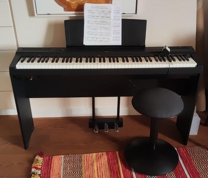 Yamaha P-125 Digitale Piano, Muziek en Instrumenten, Piano's, Ophalen, Gebruikt, Zwart, Digitaal