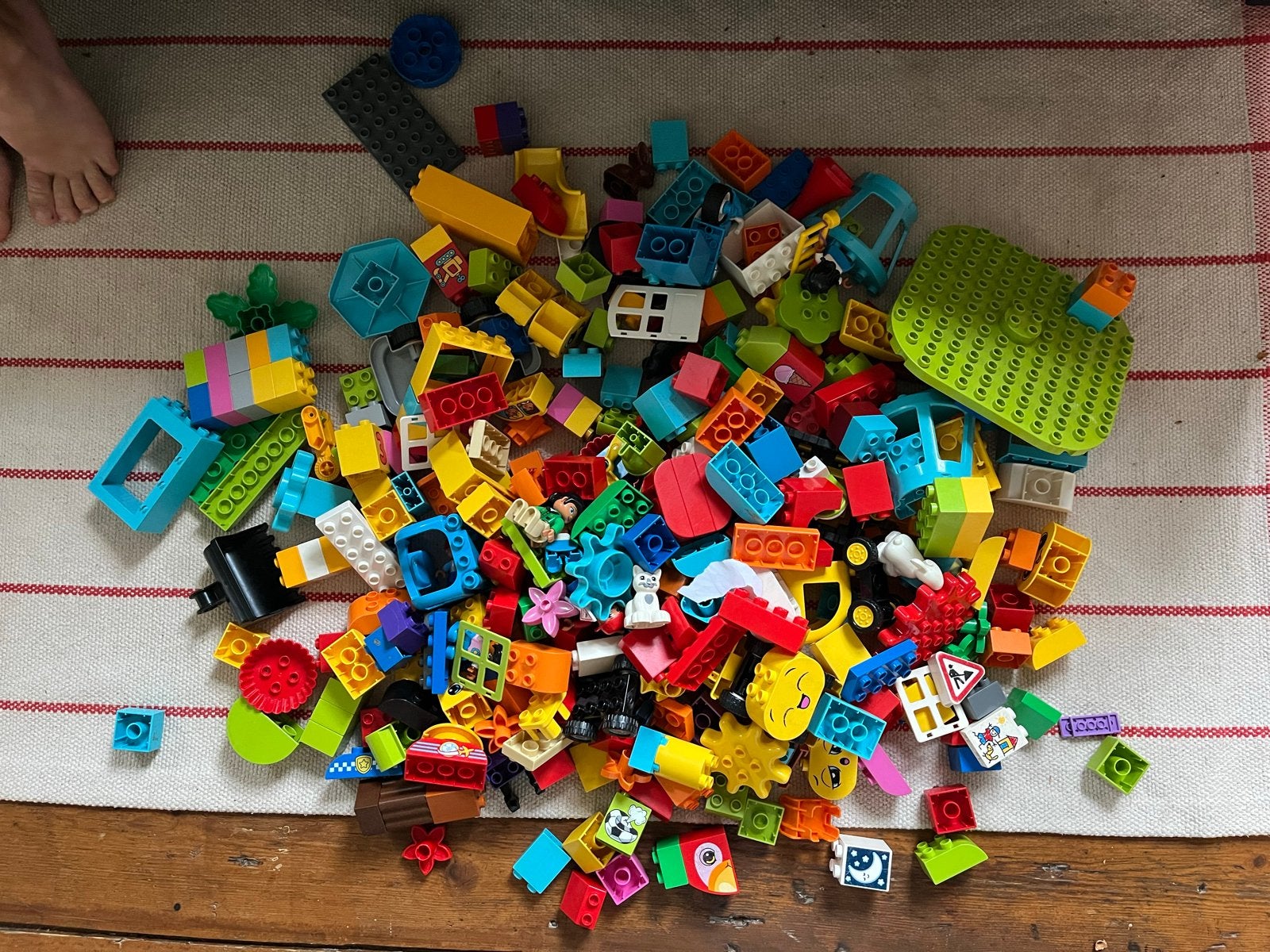 Grote partij diverse Lego Duplo blokken en onderdelen, Ophalen, Gebruikt, Duplo, Inclusief accessoires