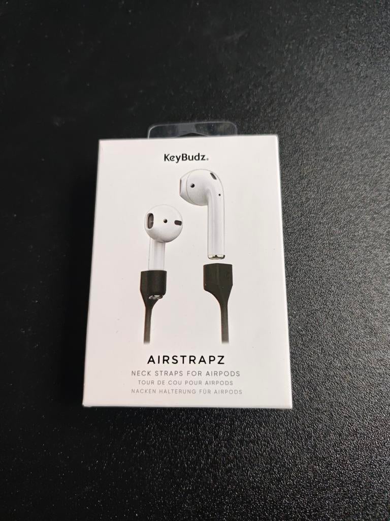 KeyBudz Airstrapz nekband voor AirPods - Nieuw, Zwart, Overige merken, Overige typen, Nieuw