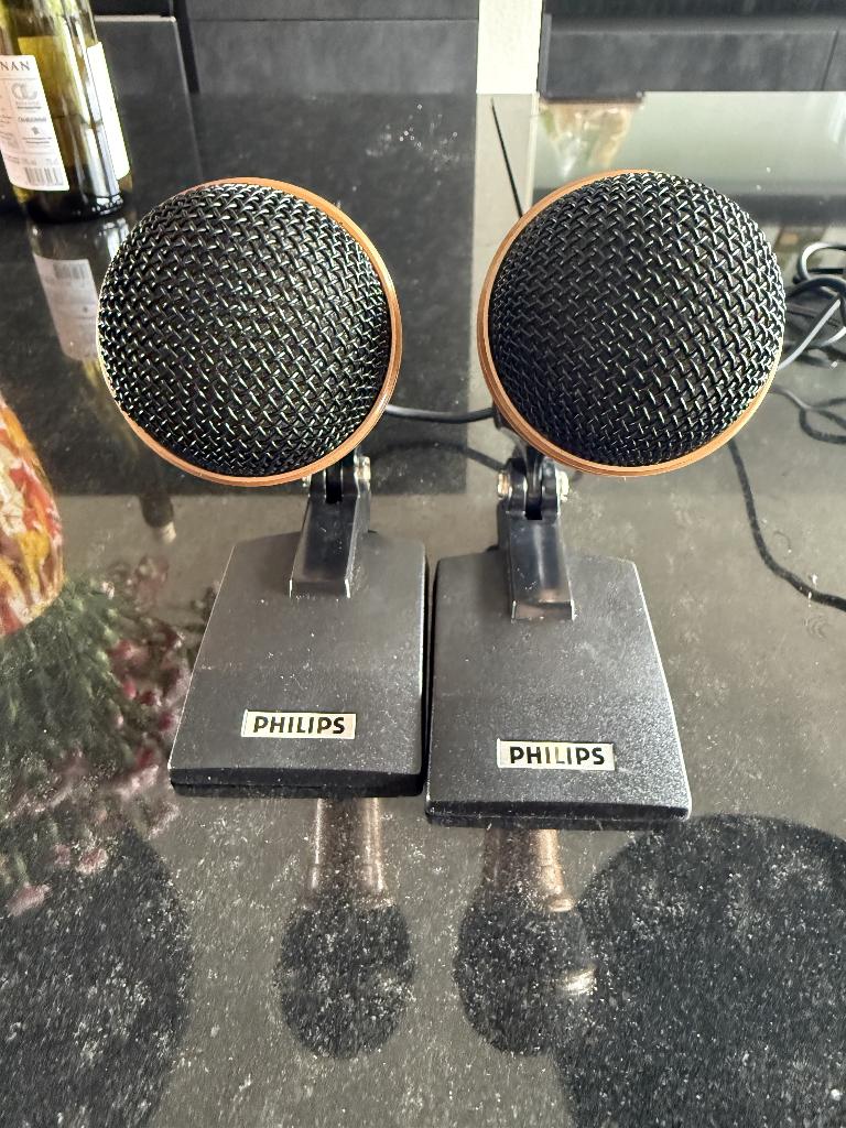2 stuks Philips microfoon type SBC465, Verzenden, Bandrecorder