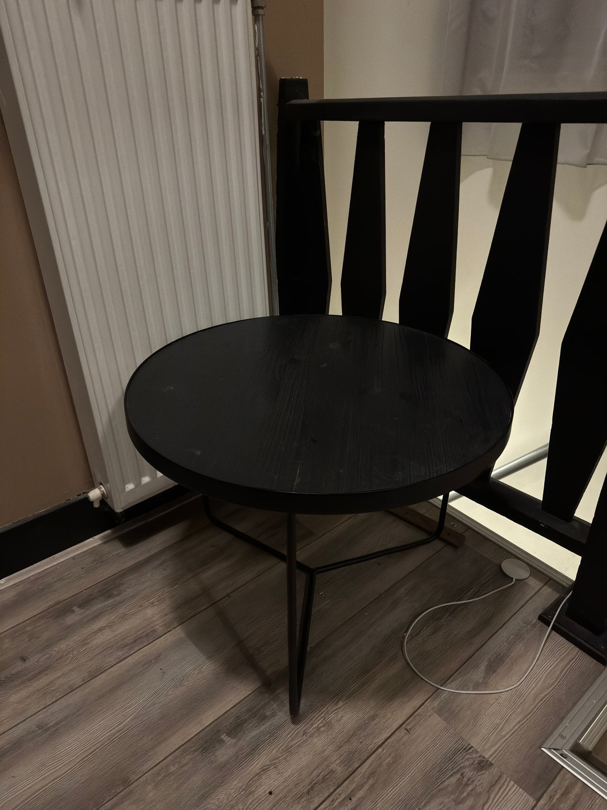Salontafel/sidetable, Huis en Inrichting, Ophalen, 50 tot 100 cm, Rond, Zo goed als nieuw