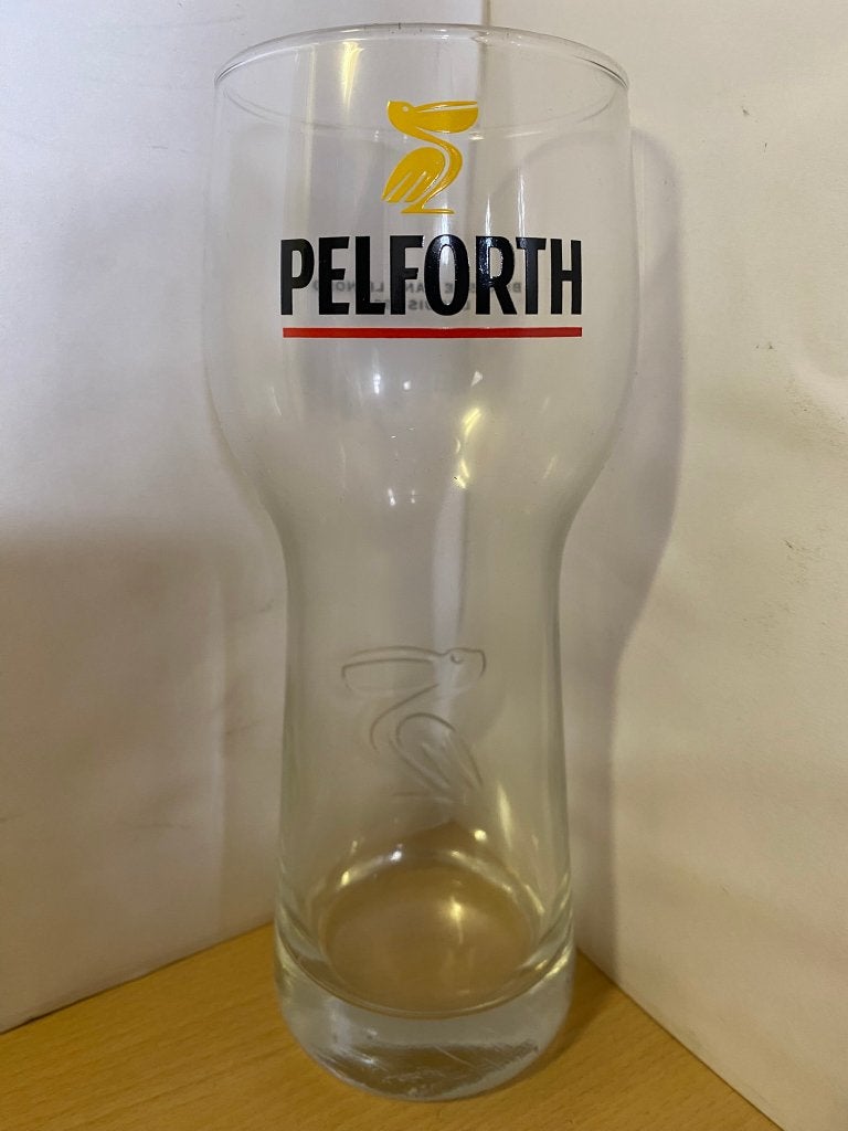 Pelforth bierglas 50cl Frans bier, Ophalen of Verzenden, Zo goed als nieuw, Glas of Glazen, Overige merken