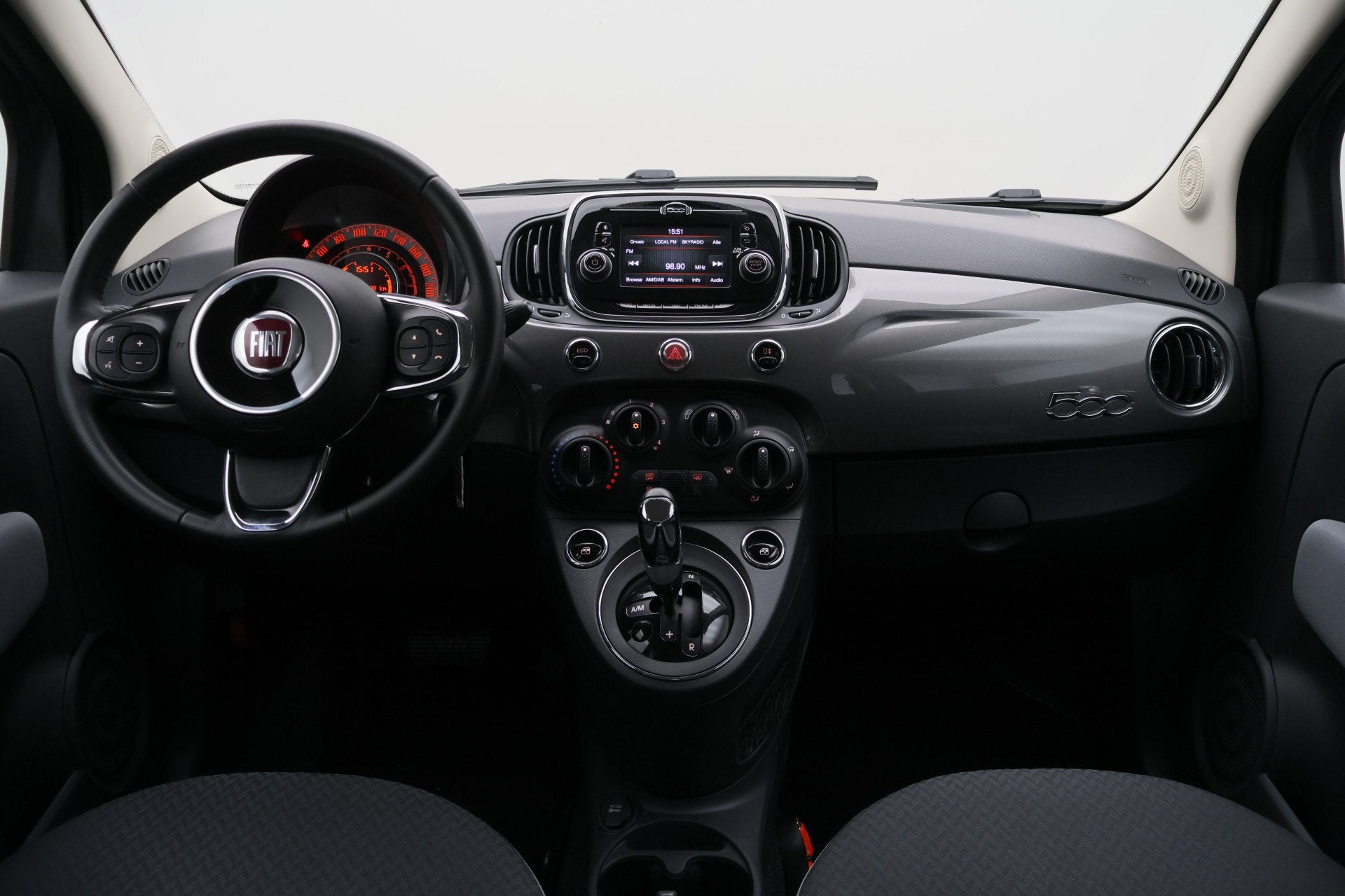 Fiat 500 0.9 TwinAir Turbo Popstar Automaat, Bluetooth, Airc, Auto's, Stof, Gebruikt, Origineel Nederlands, Bedrijf
