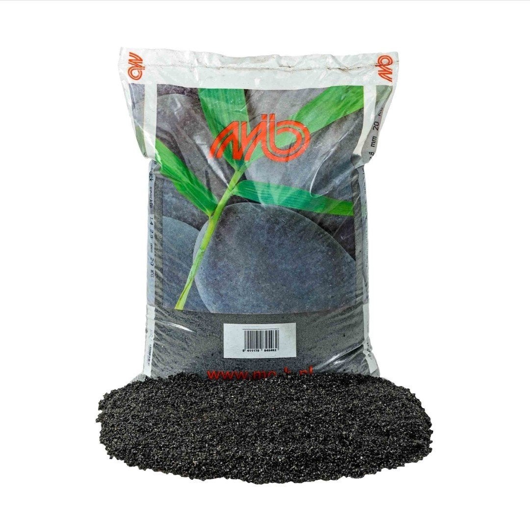 3 zakken zilverzand Black Sparkle 0.1-0.8mm 20 kg, Ophalen, Nieuw, Zilverzand