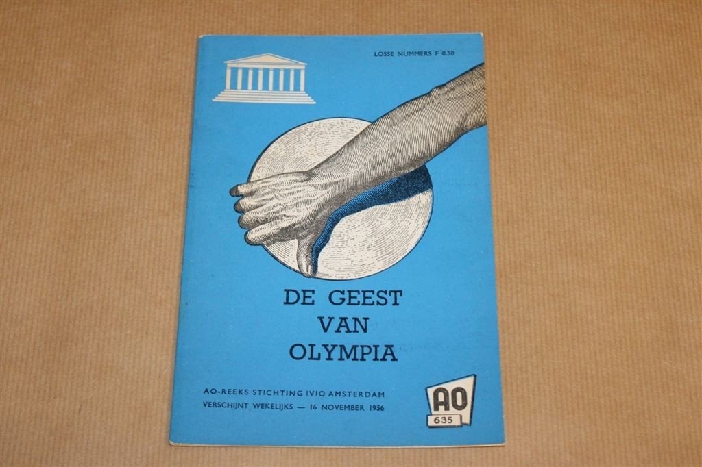 De Geest van Olympia — Olympische Spelen Vintage Boekje 1956, Ophalen of Verzenden, Gelezen, Europa