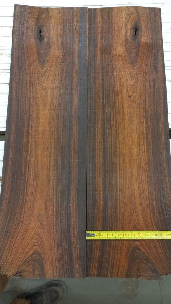 Palisander fineer 16.5 x 55.5 17 vellen, Ophalen of Verzenden, 250 cm of meer, Balken