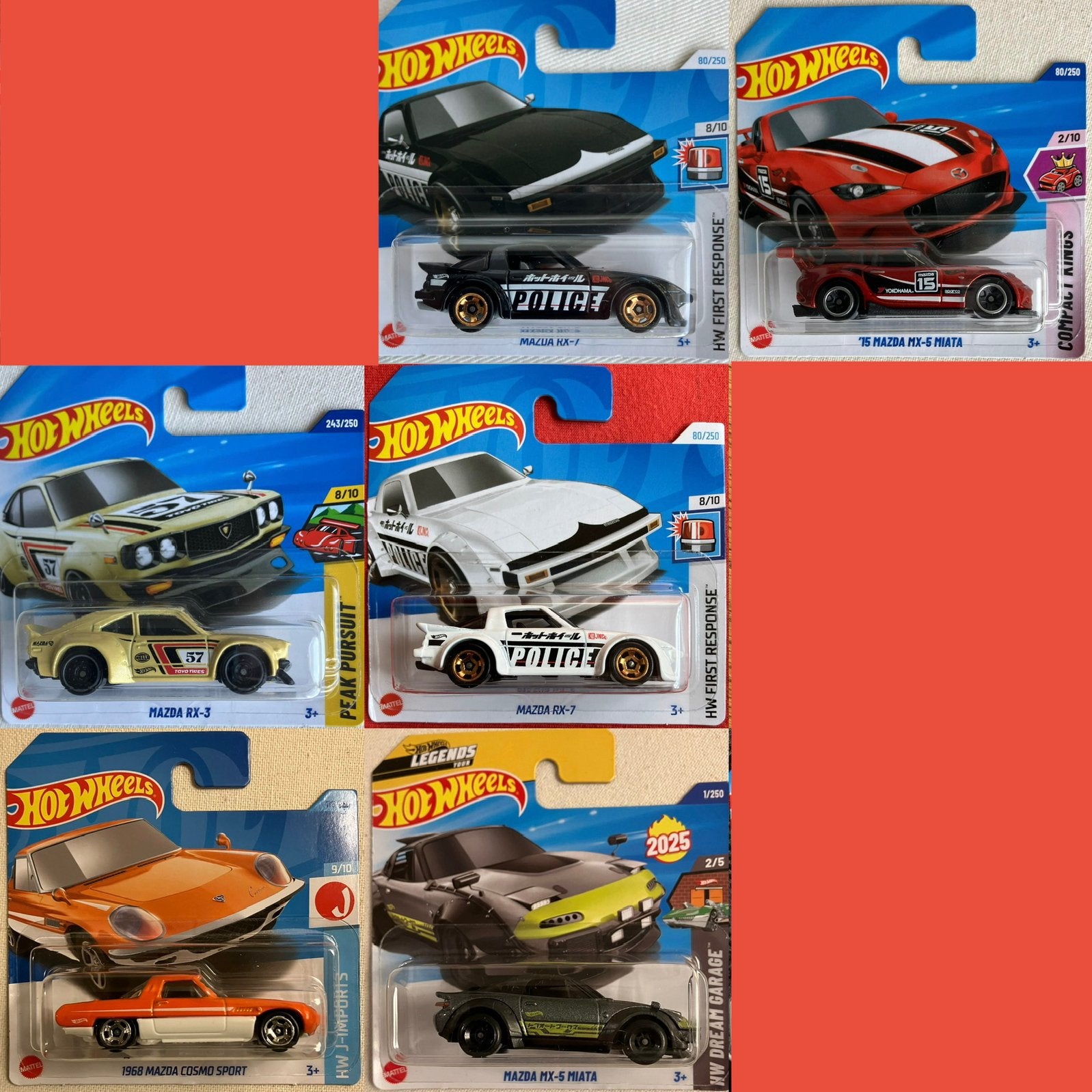 Hot Wheels Mazda diverse modellen Hotwheels per stuk, Ophalen of Verzenden, Nieuw, Auto