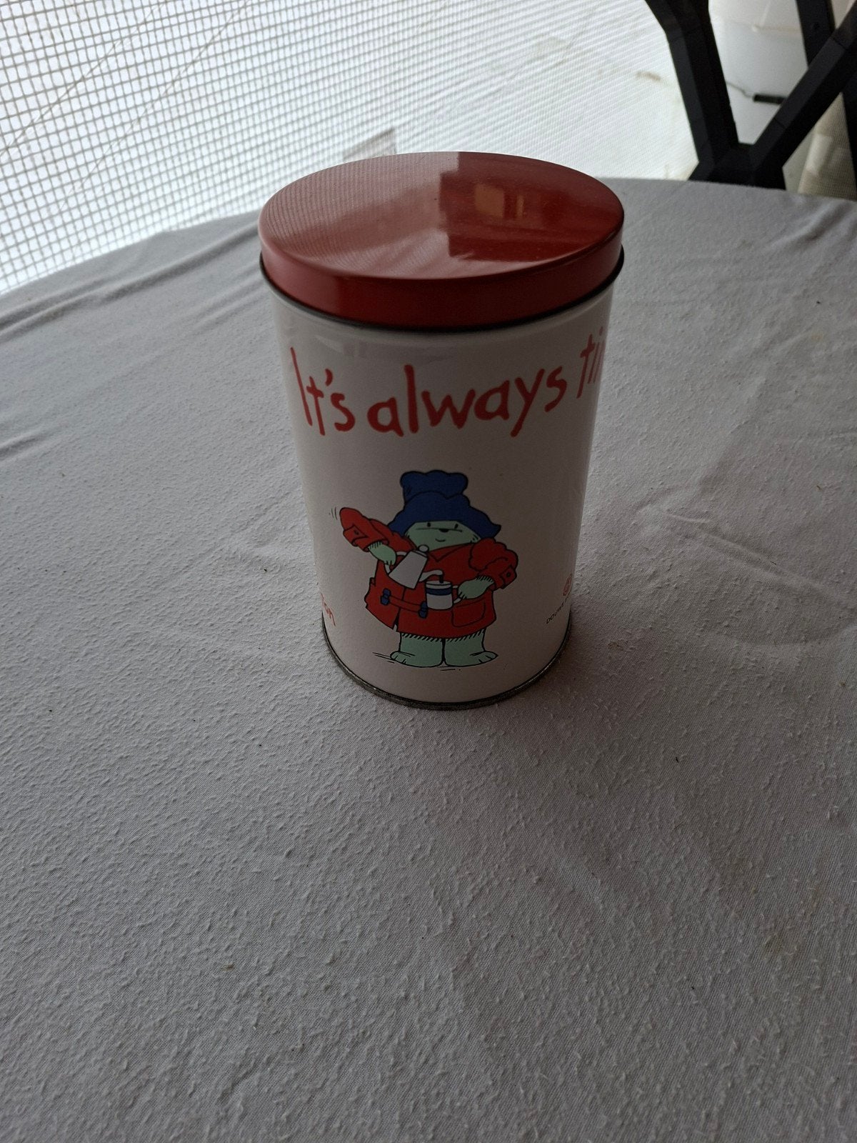 Vintage Douwe Egberts blik met Paddington Beer, Antiek en Kunst, Ophalen of Verzenden