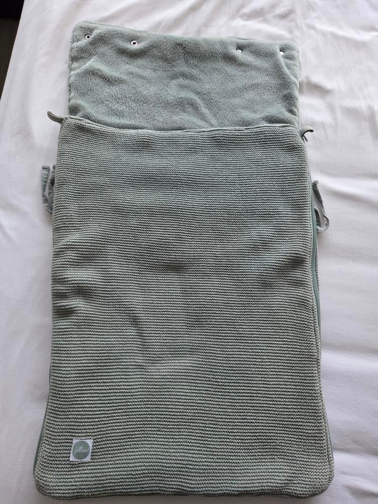 Jollein Voetenzak Basic Knit Forest Green, Ophalen of Verzenden, Zo goed als nieuw, Overige merken
